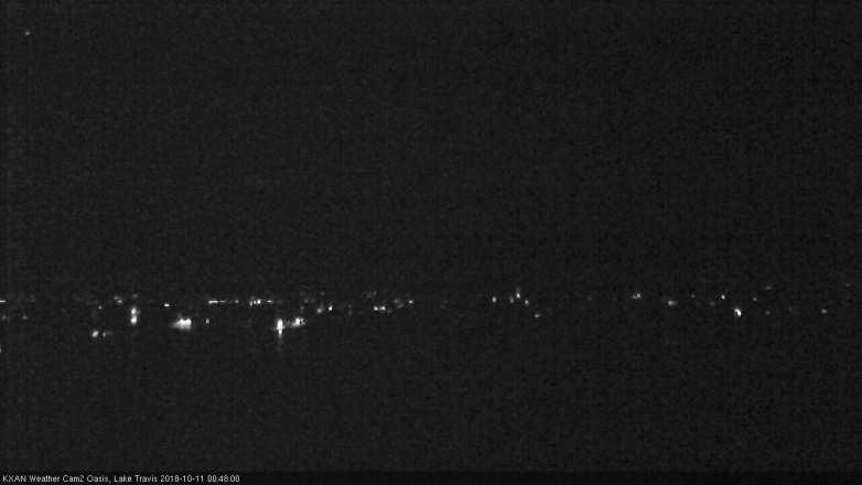 Lake Travis webcam, October 10, 2018 11:50 PM CT