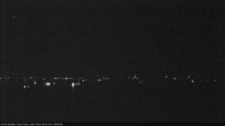 Lake Travis webcam, October 10, 2018 12:00 AM CT