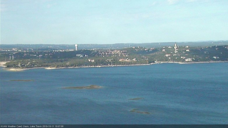 Lake Travis webcam, October 11, 2018 9:10 AM CT