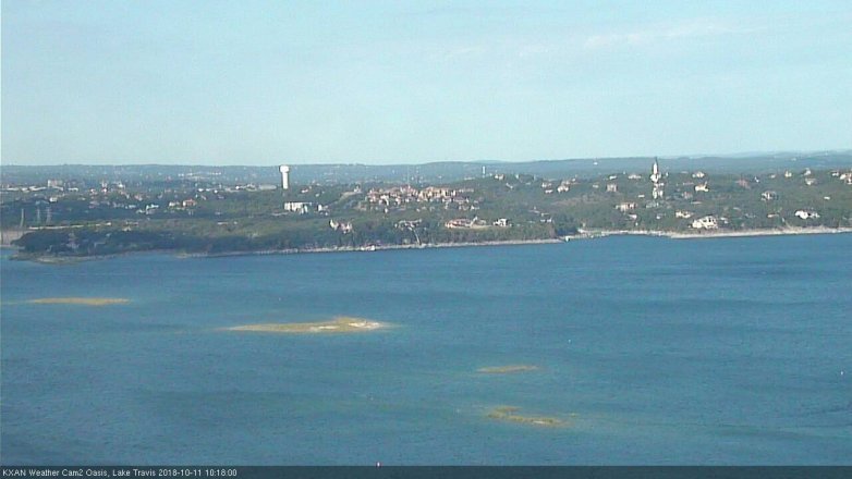 Lake Travis webcam, October 11, 2018 9:20 AM CT