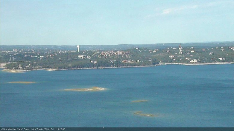 Lake Travis webcam, October 11, 2018 9:30 AM CT