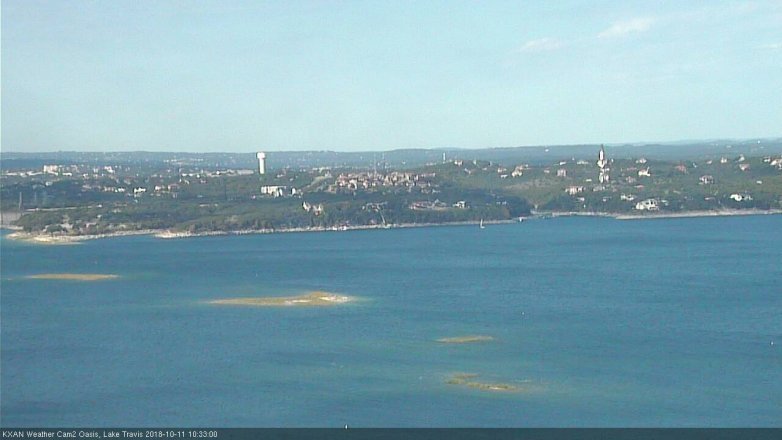 Lake Travis webcam, October 11, 2018 9:35 AM CT