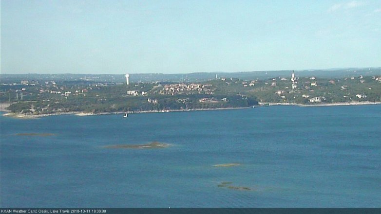Lake Travis webcam, October 11, 2018 9:40 AM CT