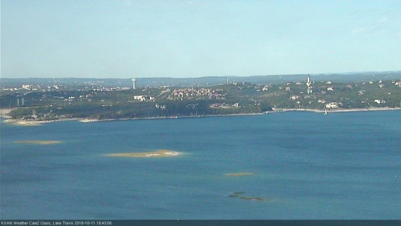 Lake Travis webcam, October 11, 2018 9:45 AM CT