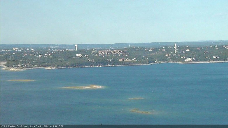 Lake Travis webcam, October 11, 2018 9:50 AM CT