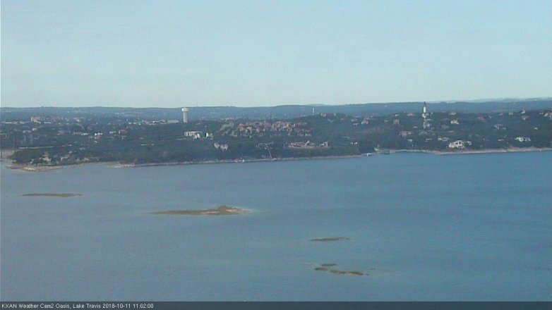 Lake Travis webcam, October 11, 2018 10:05 AM CT
