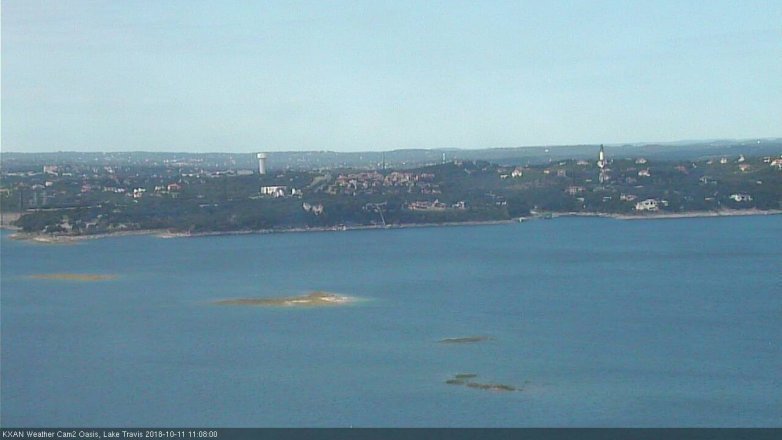 Lake Travis webcam, October 11, 2018 10:10 AM CT