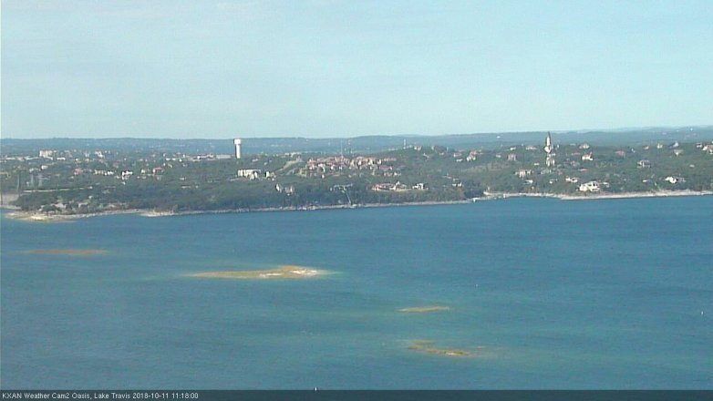 Lake Travis webcam, October 11, 2018 10:20 AM CT