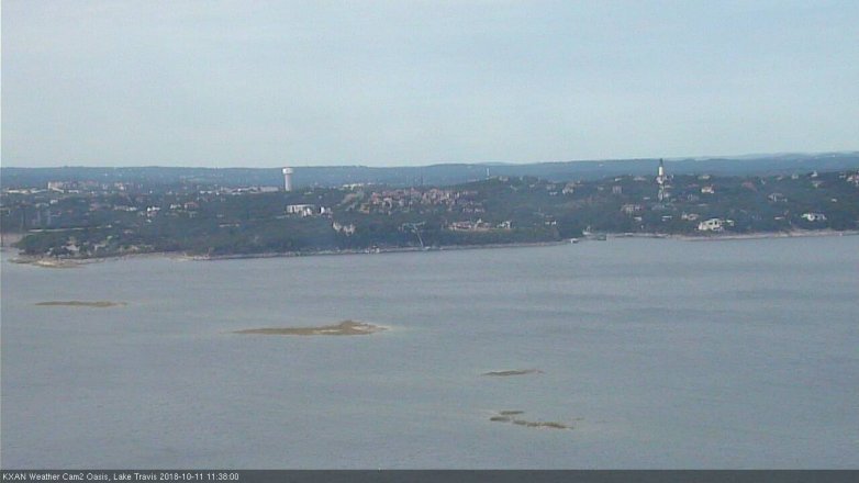 Lake Travis webcam, October 11, 2018 10:40 AM CT