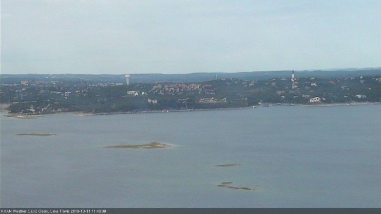 Lake Travis webcam, October 11, 2018 10:50 AM CT