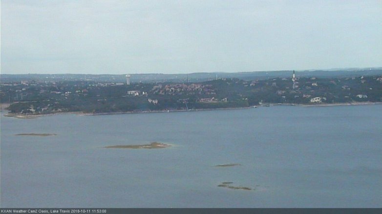 Lake Travis webcam, October 11, 2018 10:55 AM CT
