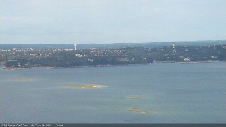 Lake Travis webcam, October 11, 2018 11:05 AM CT