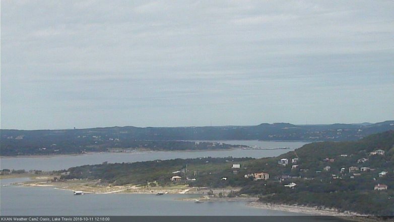 Lake Travis webcam, October 11, 2018 11:20 AM CT