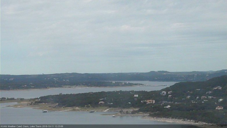 Lake Travis webcam, October 11, 2018 11:25 AM CT
