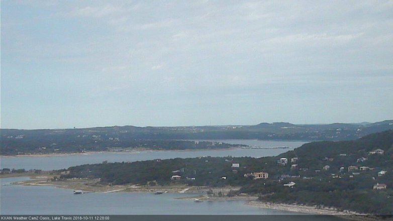 Lake Travis webcam, October 11, 2018 11:30 AM CT
