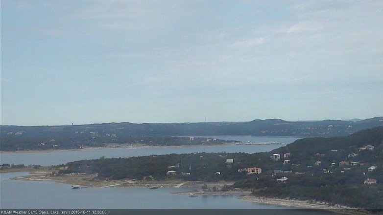 Lake Travis webcam, October 11, 2018 11:35 AM CT