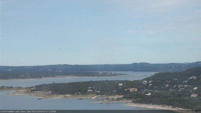 Lake Travis webcam, October 11, 2018 11:40 AM CT