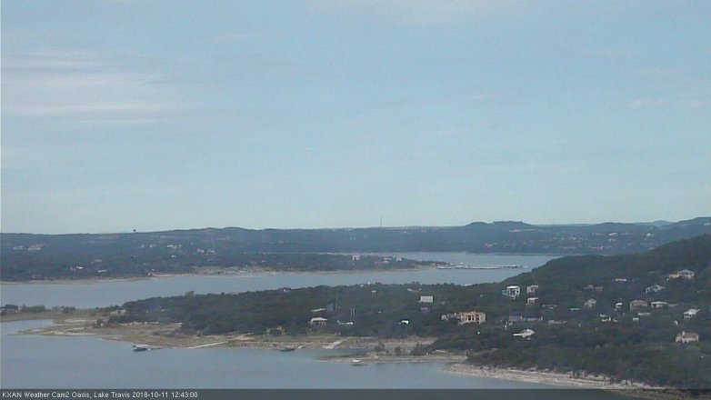Lake Travis webcam, October 11, 2018 11:45 AM CT