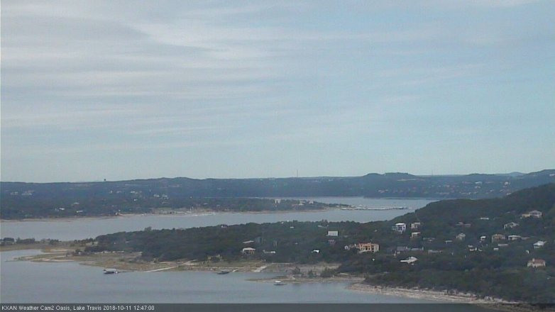 Lake Travis webcam, October 11, 2018 11:50 AM CT