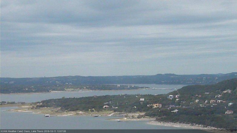 Lake Travis webcam, October 11, 2018 12:10 PM CT