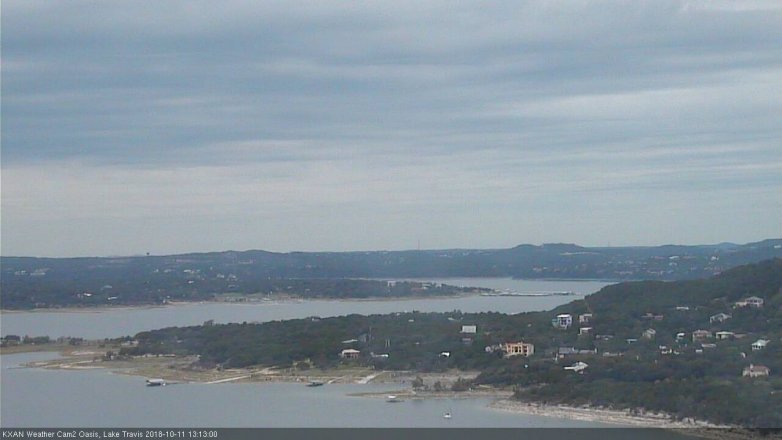 Lake Travis webcam, October 11, 2018 12:15 PM CT