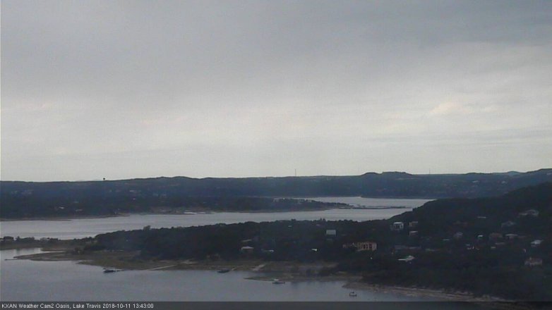 Lake Travis webcam, October 11, 2018 12:45 PM CT