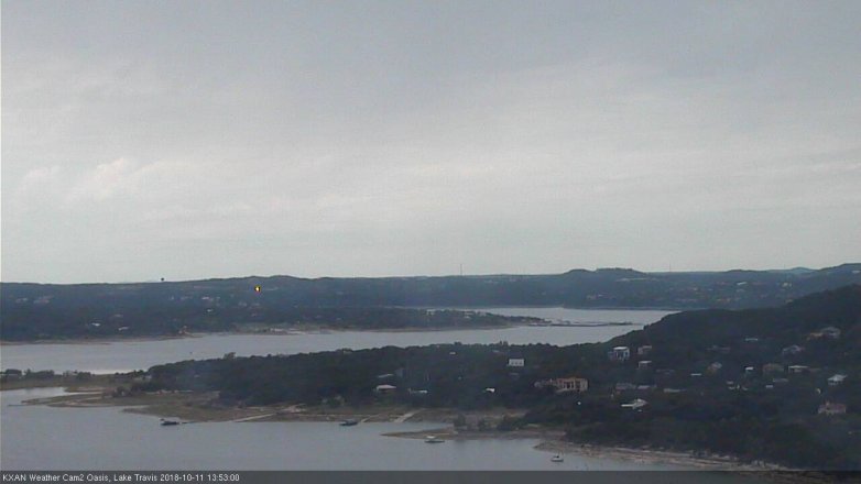 Lake Travis webcam, October 11, 2018 12:55 PM CT