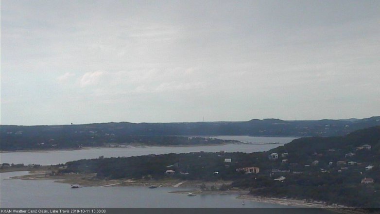 Lake Travis webcam, October 11, 2018 1:00 PM CT