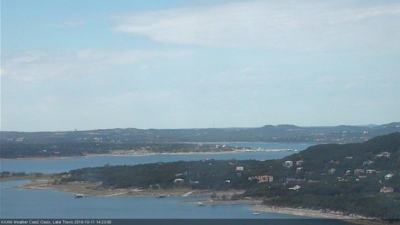 Lake Travis webcam, October 11, 2018 1:25 PM CT