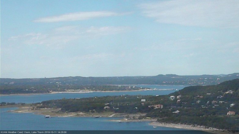 Lake Travis webcam, October 11, 2018 1:30 PM CT