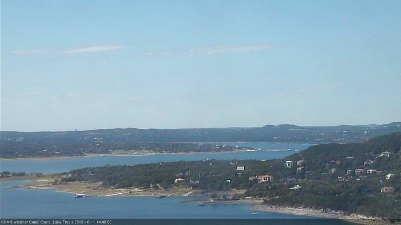 Lake Travis webcam, October 11, 2018 1:50 PM CT