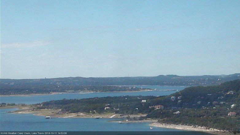 Lake Travis webcam, October 11, 2018 1:55 PM CT