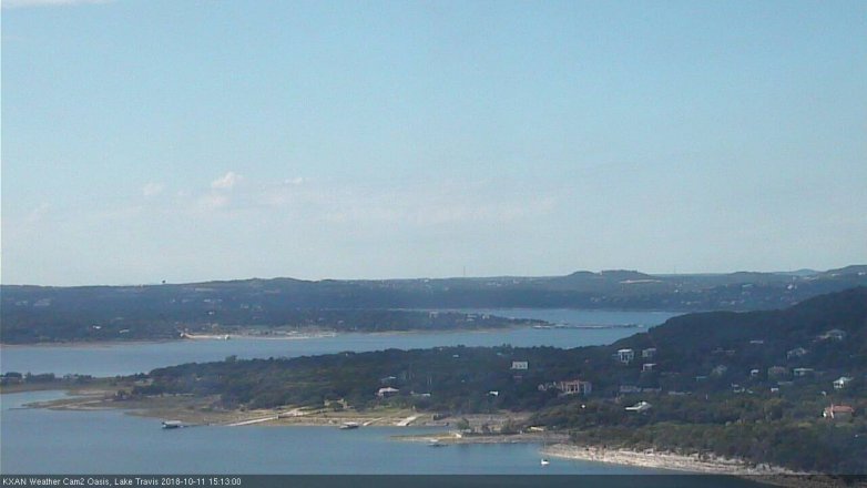 Lake Travis webcam, October 11, 2018 2:15 PM CT