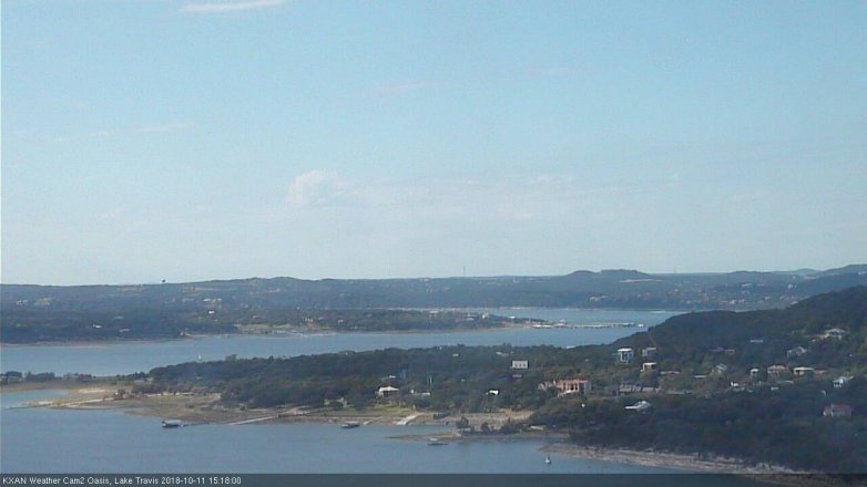 Lake Travis webcam, October 11, 2018 2:20 PM CT