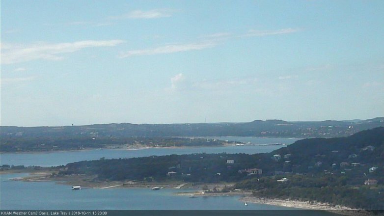 Lake Travis webcam, October 11, 2018 2:25 PM CT