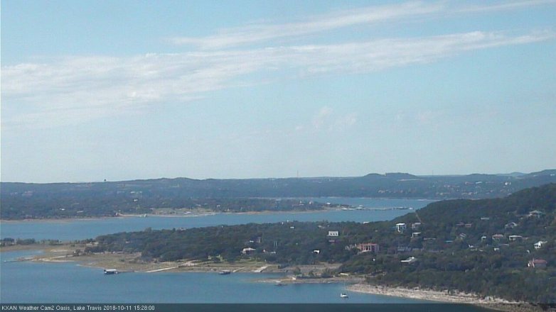 Lake Travis webcam, October 11, 2018 2:30 PM CT