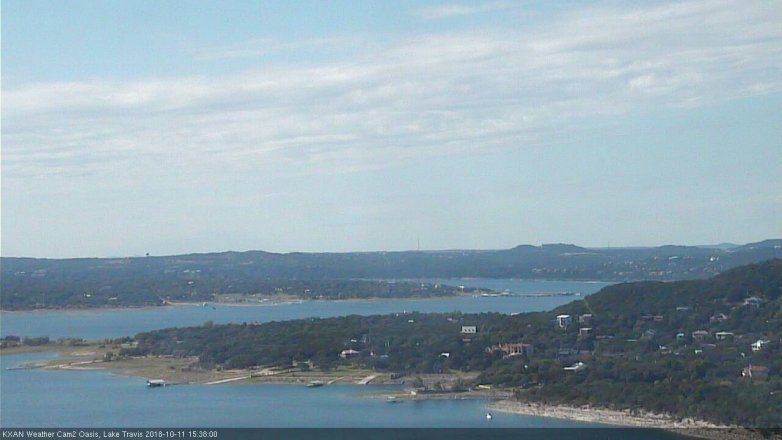 Lake Travis webcam, October 11, 2018 2:40 PM CT