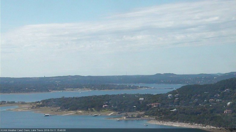 Lake Travis webcam, October 11, 2018 2:50 PM CT
