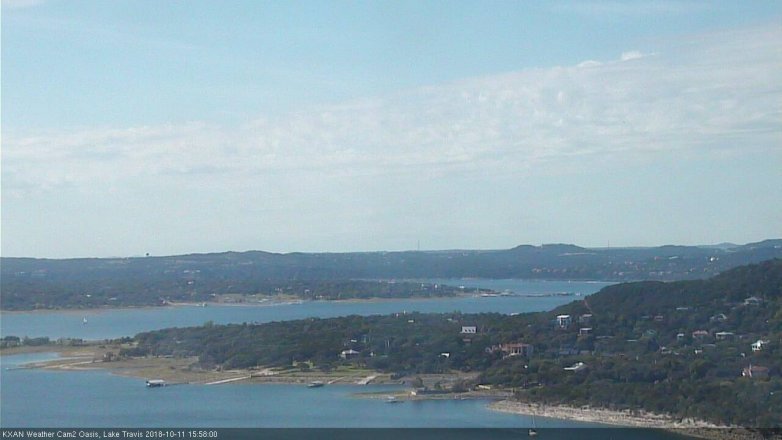 Lake Travis webcam, October 11, 2018 3:00 PM CT