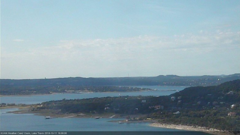 Lake Travis webcam, October 11, 2018 3:10 PM CT