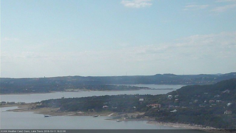 Lake Travis webcam, October 11, 2018 3:25 PM CT