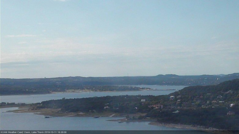 Lake Travis webcam, October 11, 2018 3:40 PM CT