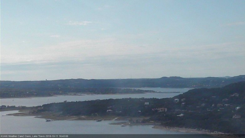 Lake Travis webcam, October 11, 2018 3:45 PM CT