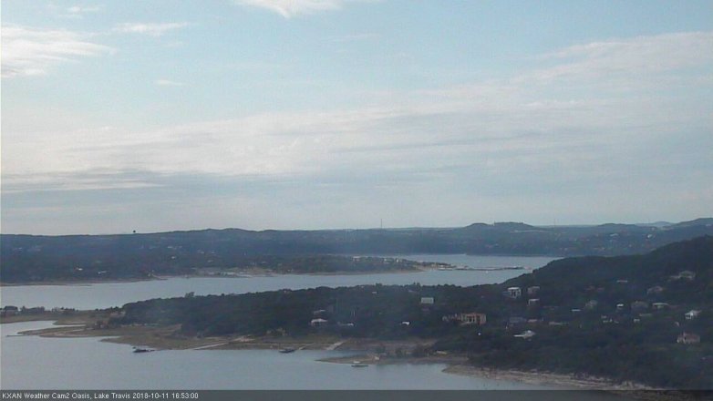 Lake Travis webcam, October 11, 2018 3:55 PM CT