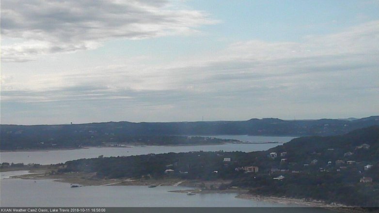Lake Travis webcam, October 11, 2018 4:00 PM CT