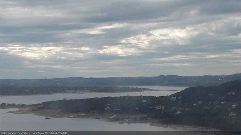 Lake Travis webcam, October 11, 2018 4:50 PM CT
