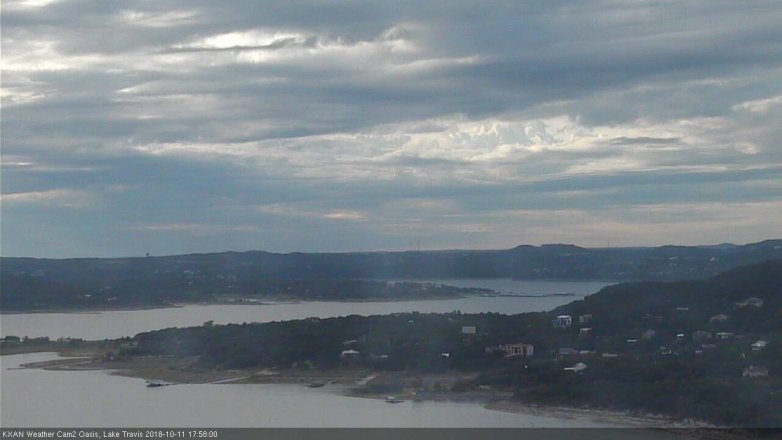 Lake Travis webcam, October 11, 2018 5:00 PM CT