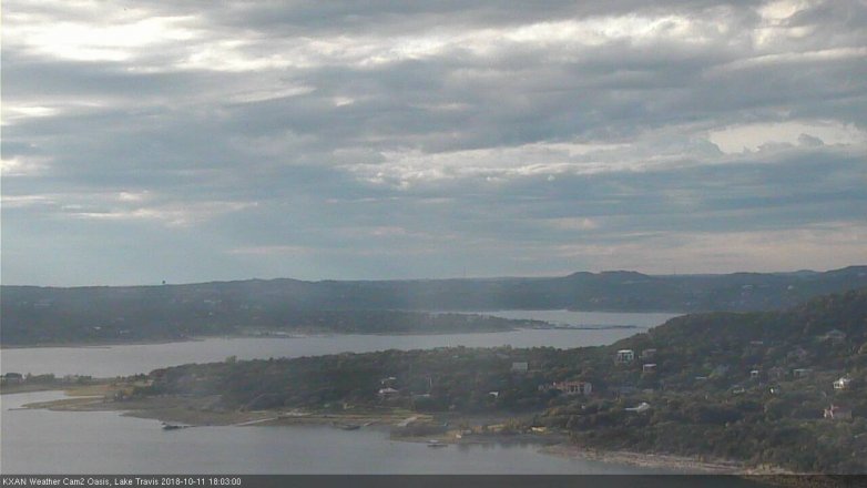 Lake Travis webcam, October 11, 2018 5:05 PM CT