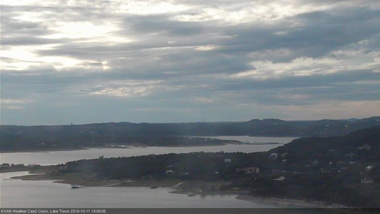 Lake Travis webcam, October 11, 2018 5:10 PM CT