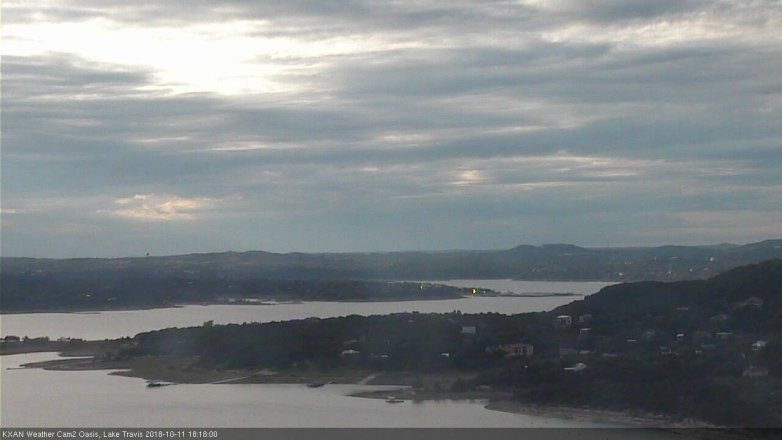 Lake Travis webcam, October 11, 2018 5:20 PM CT